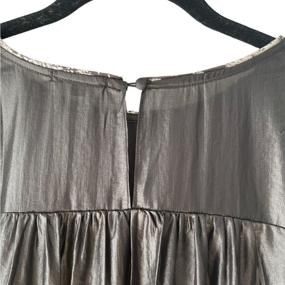 NWOT William B Shimmering Long Sleeve Blouse L - Picture 5 of 8